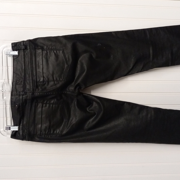 Barbara Bui women's skinny Ileather pants size 26 color black - Picture 5 of 6